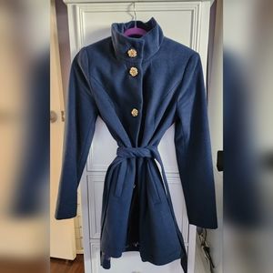 Betsey Johnson Blue Coat Size XS